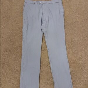 Peter Millar Light Blue & White Seersucker Chinos